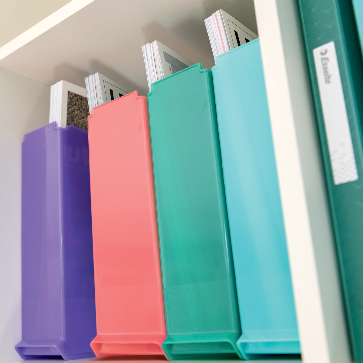 SUPORT DOCUMENTE PLASTIC CORAI RECICLABIL COLOUR'BREEZE ESSELTE