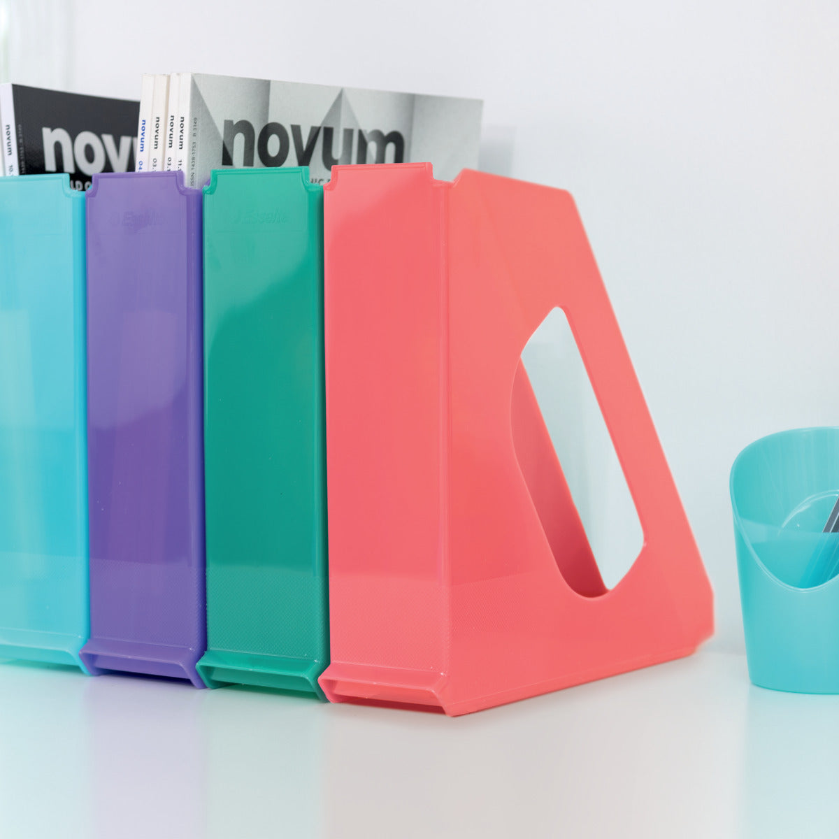 SUPORT DOCUMENTE PLASTIC CORAI RECICLABIL COLOUR'BREEZE ESSELTE