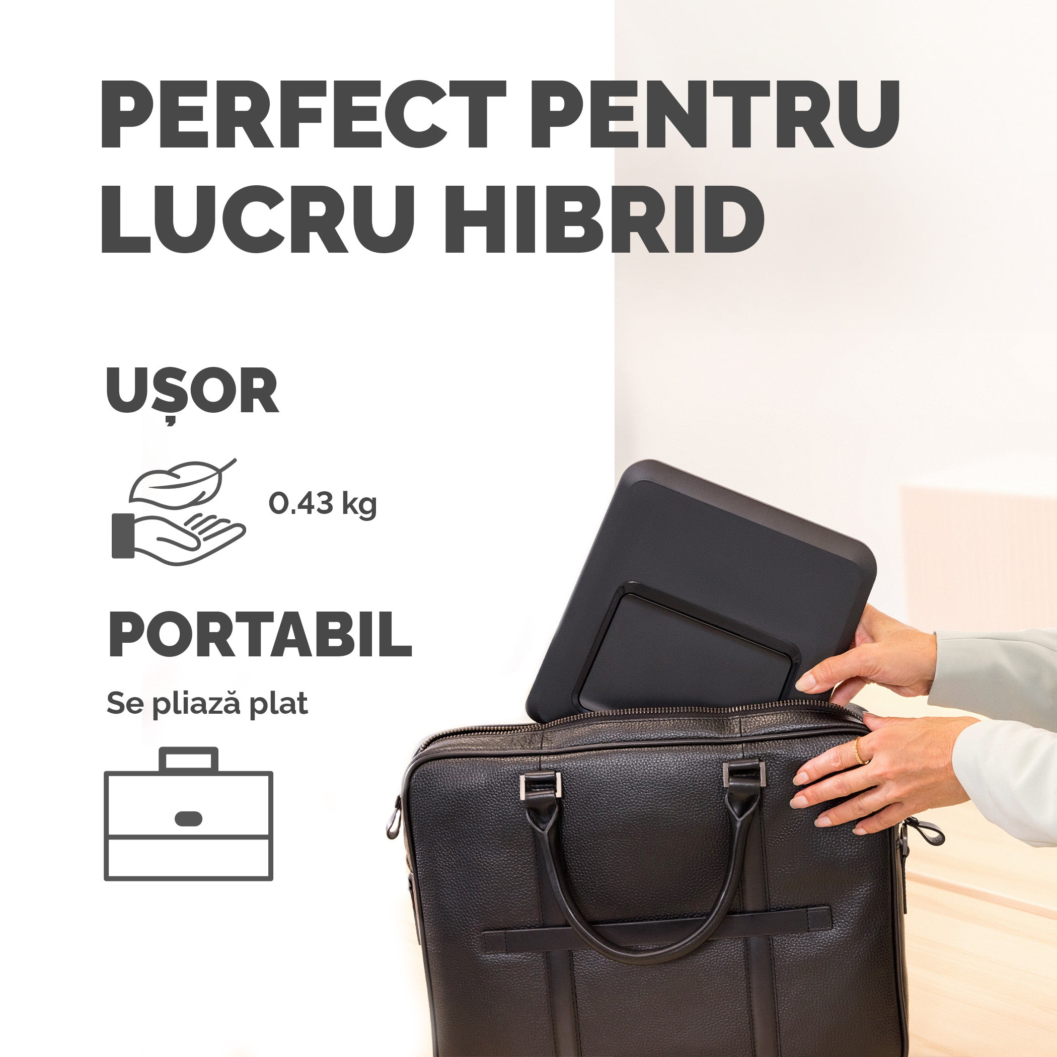 SUPORT ERGONOMIC PENTRU LAPTOP NEGRU BREYTA