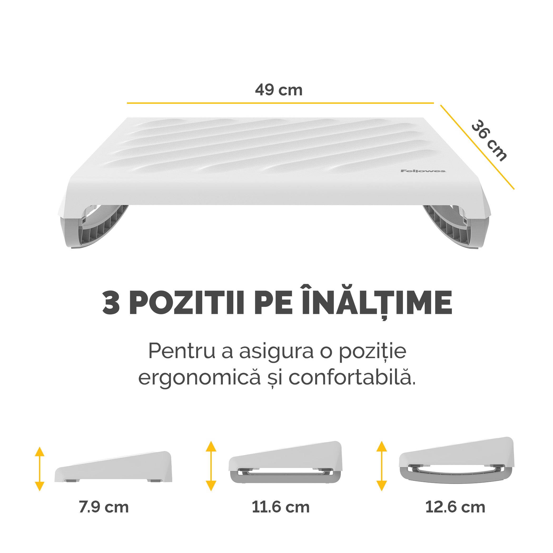 SUPORT ERGONOMIC PENTRU PICIOARE ALB BREYTA