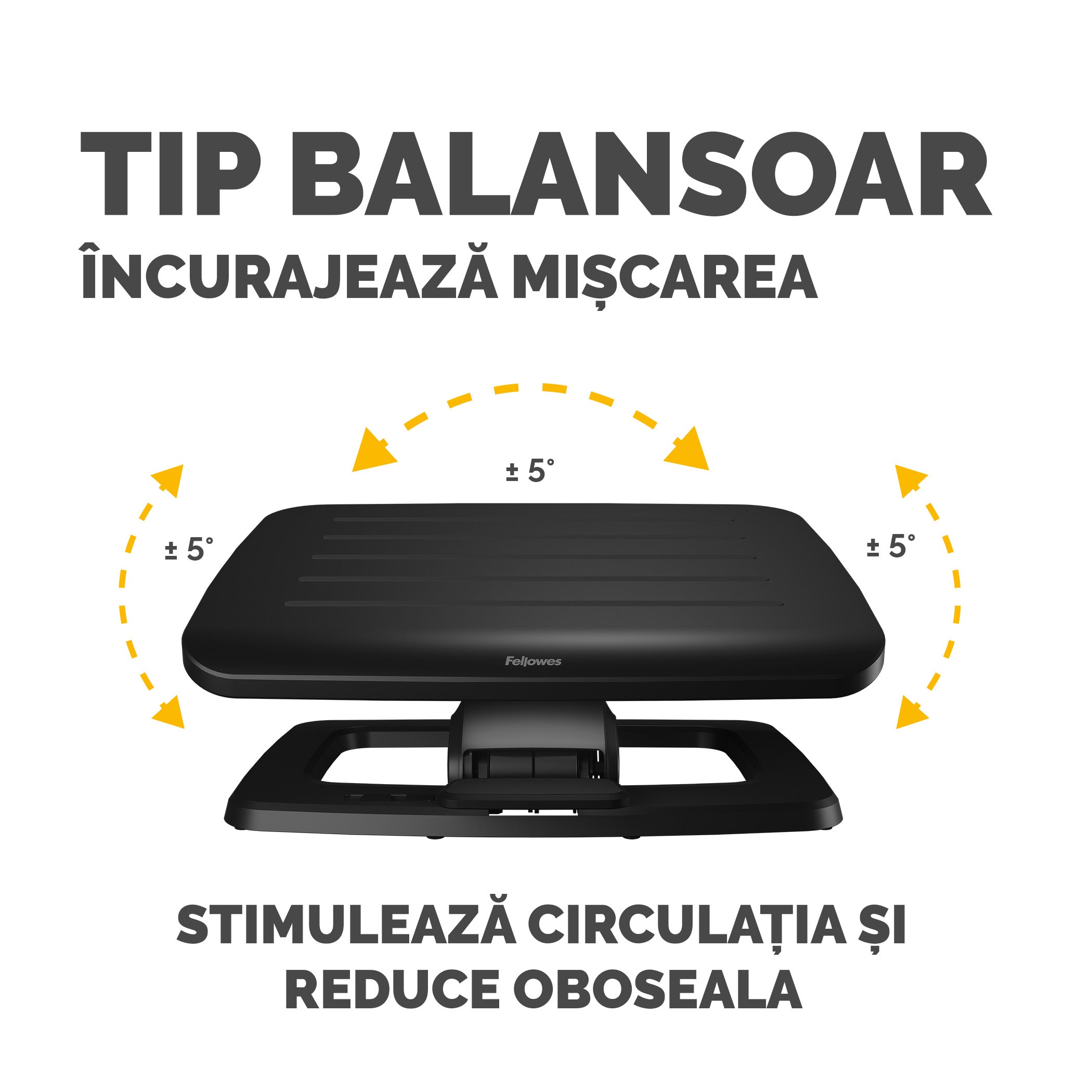 SUPORT ERGONOMIC PENTRU PICIOARE NEGRU BREYTA