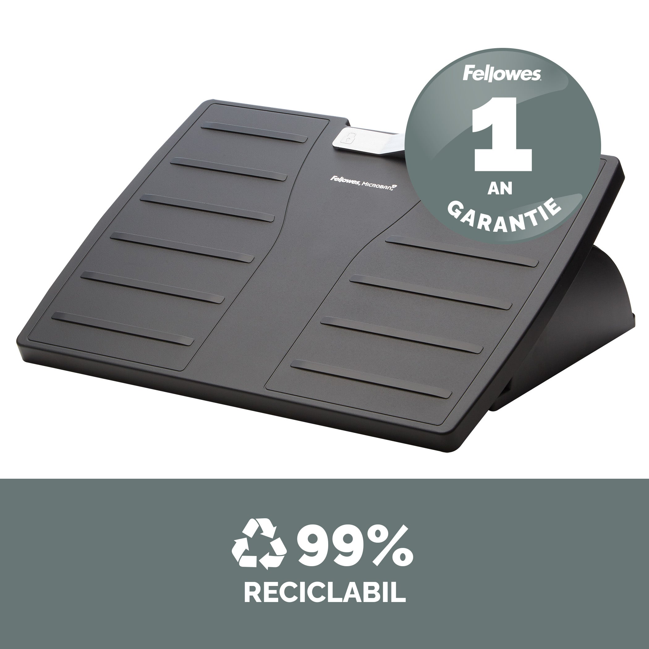 SUPORT ERGONOMIC PENTRU PICIOARE REGLABIL MICROBAN FELLOWES