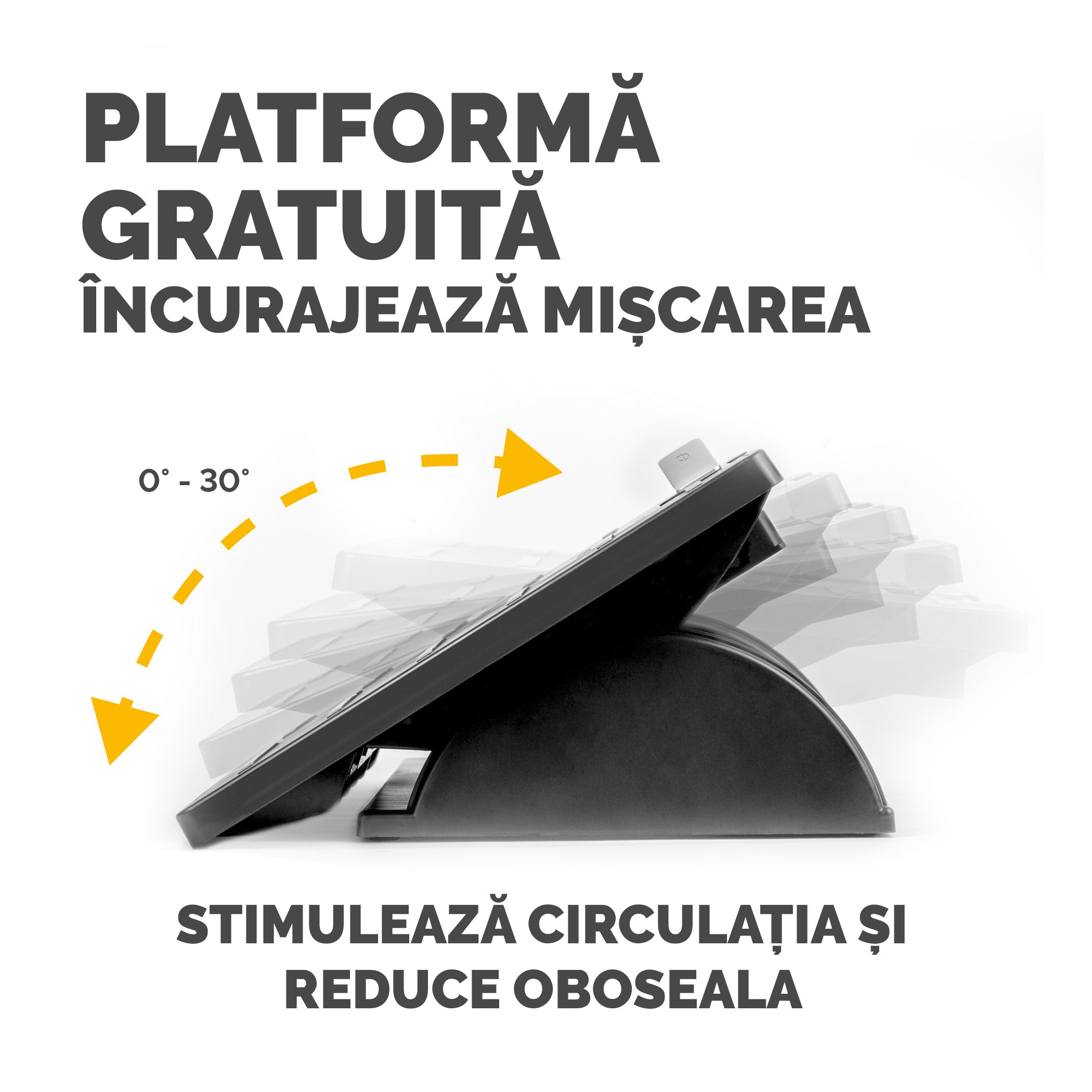 SUPORT ERGONOMIC PENTRU PICIOARE REGLABIL MICROBAN FELLOWES