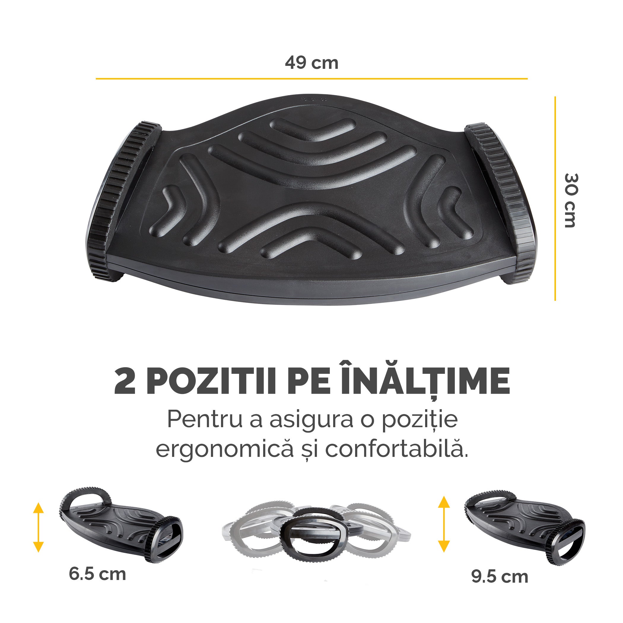 SUPORT ERGONOMIC PENTRU PICIOARE SMART SUITES FELLOWES