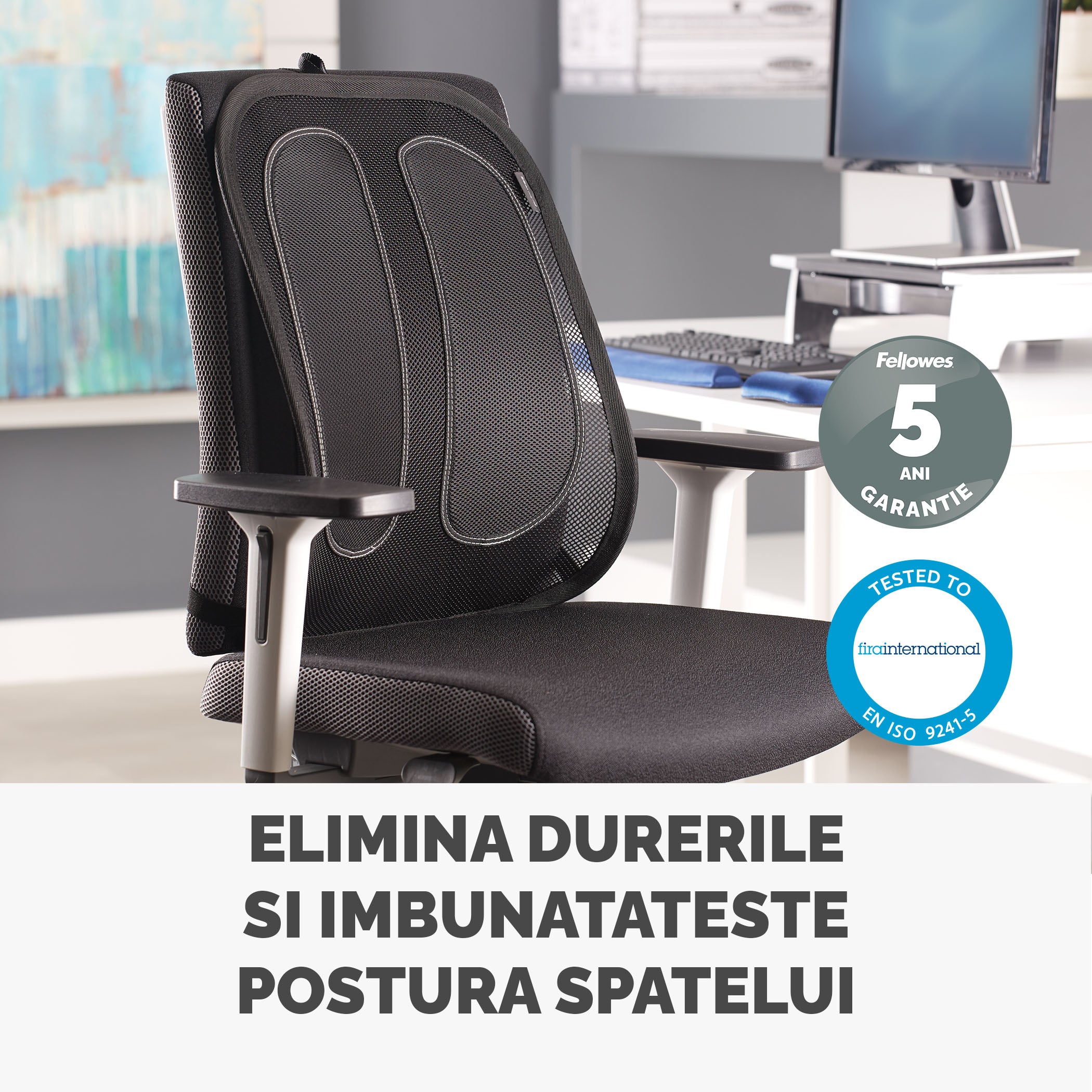 SUPORT ERGONOMIC PENTRU SPATE MESH FELLOWES