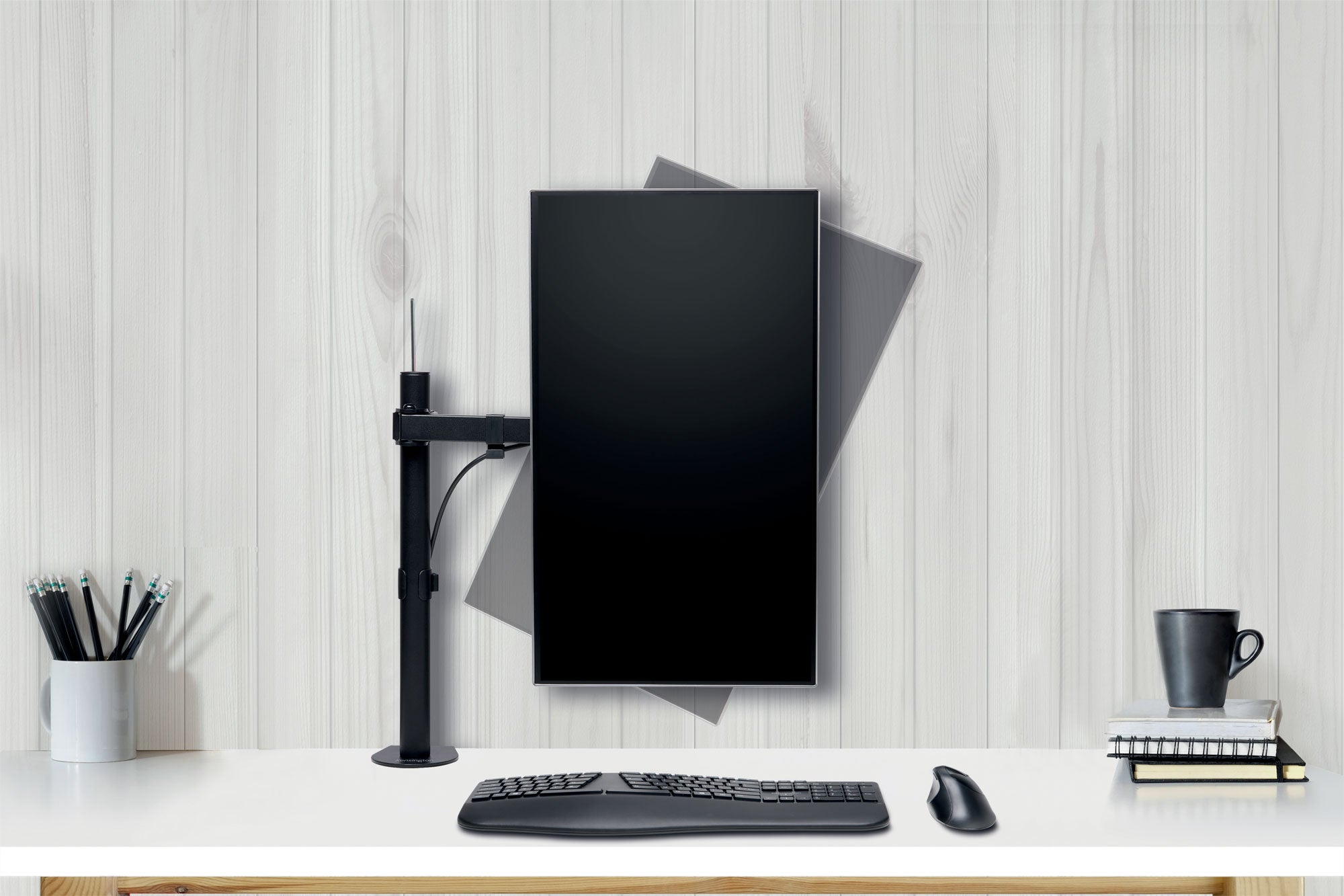 SUPORT MONITOR SMARTFIT BRAT AJUSLABIL NEGRU KENSINGTON