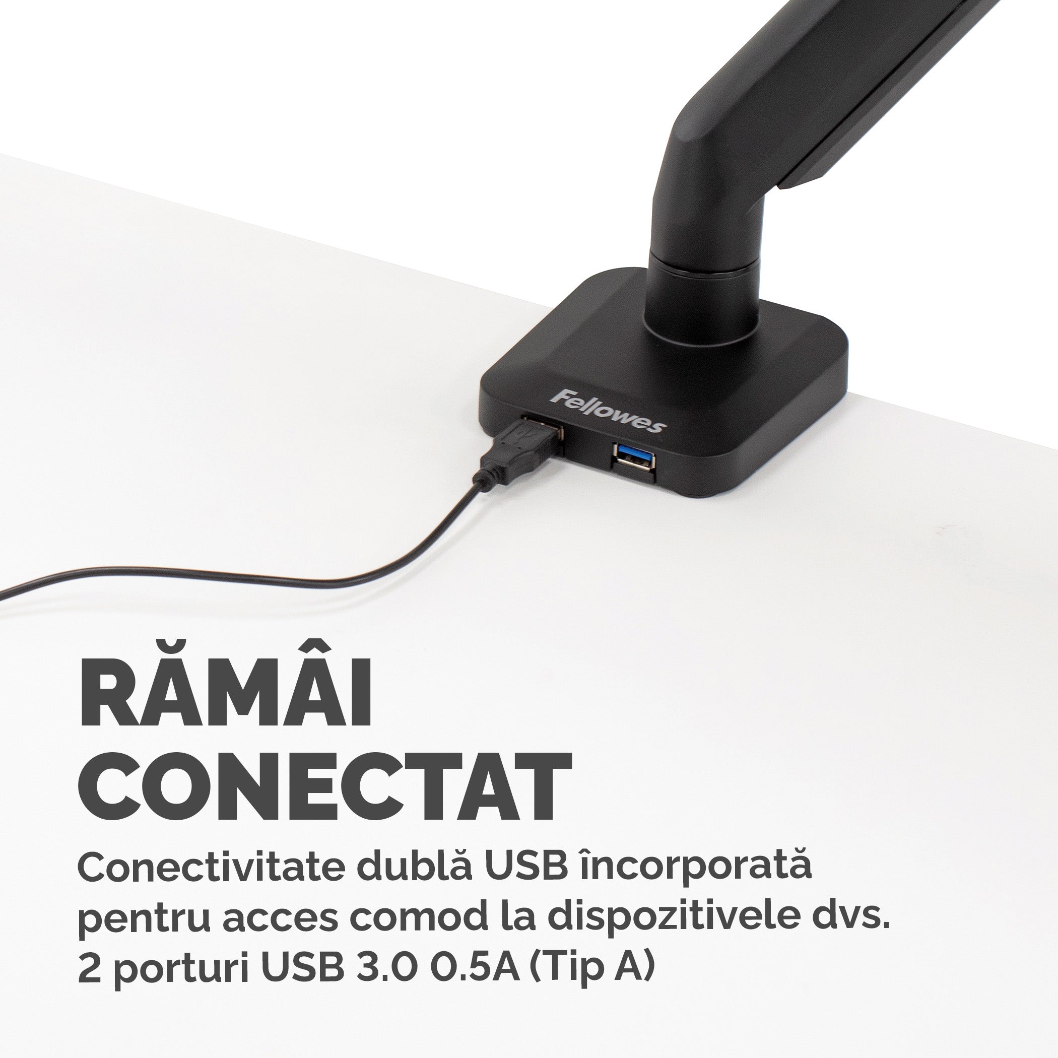 SUPORT MONITOR 1 BRAT NEGRU PLATINIUM FELLOWES