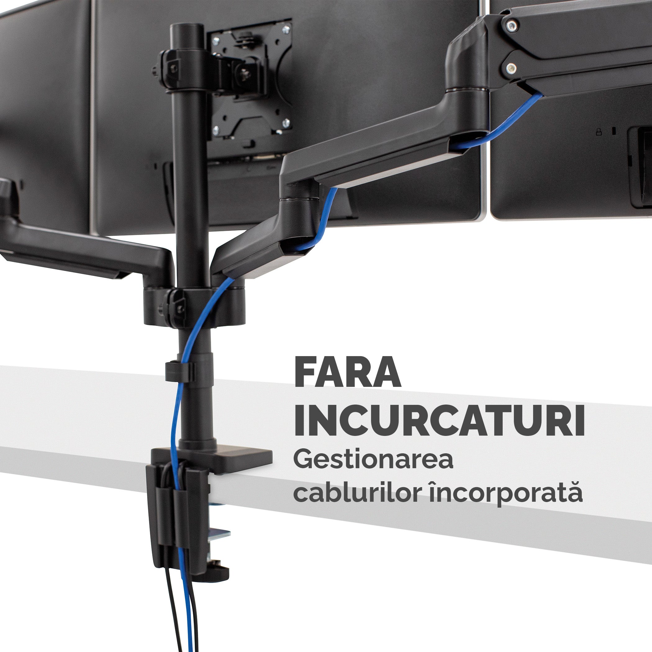 SUPORT MONITOR 3 BRATE NEGRU PLATINIUM FELLOWES