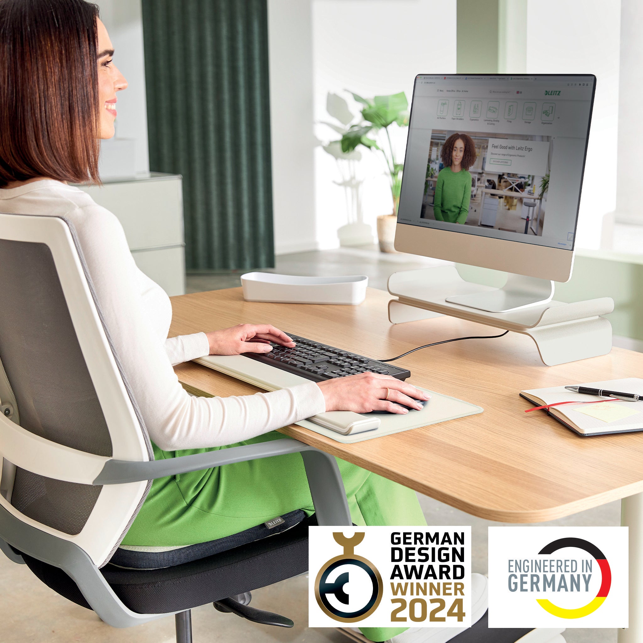 SUPORT MONITOR AJUSTABIL GRI PASTEL ERGO LEITZ