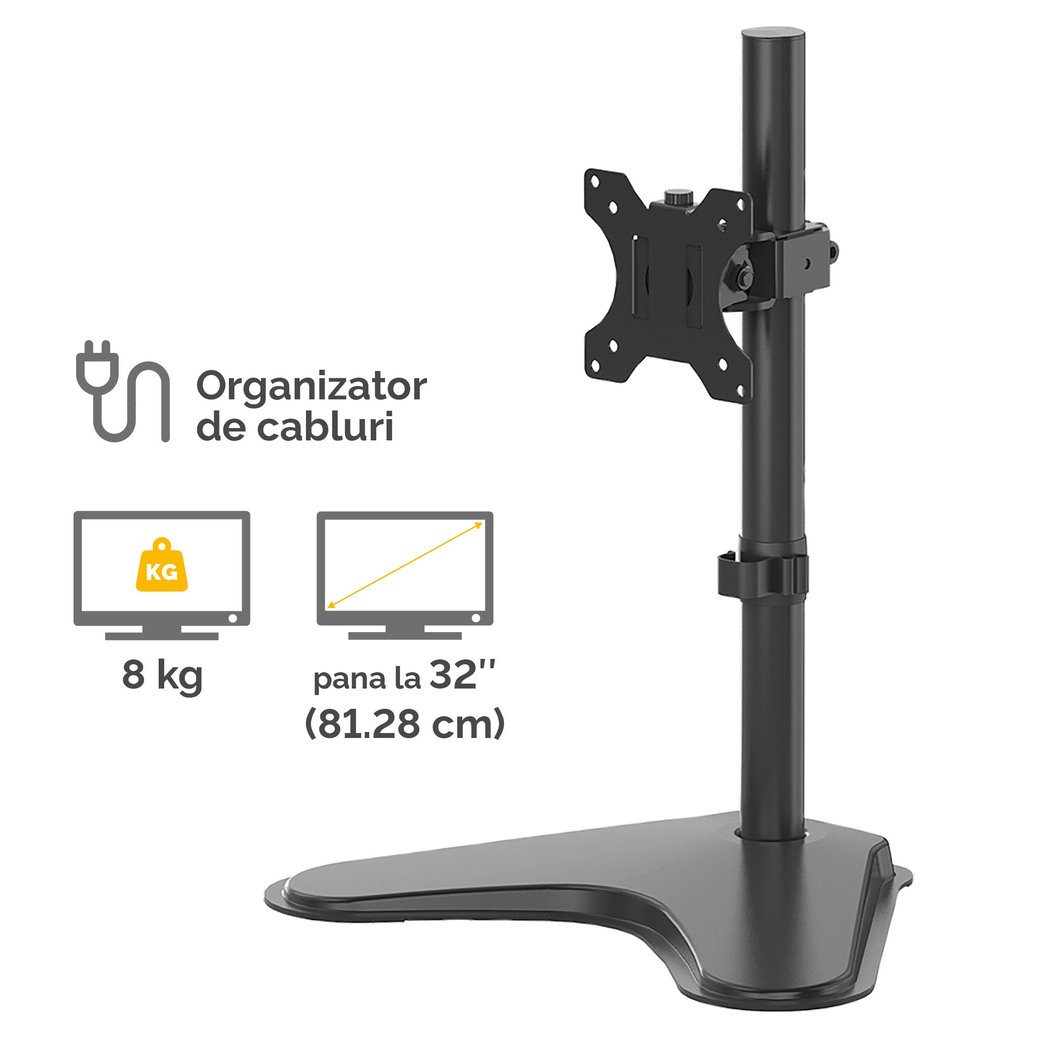 SUPORT MONITOR BAZA FIXA 1 BRAT PROFESSIONAL FELLOWES