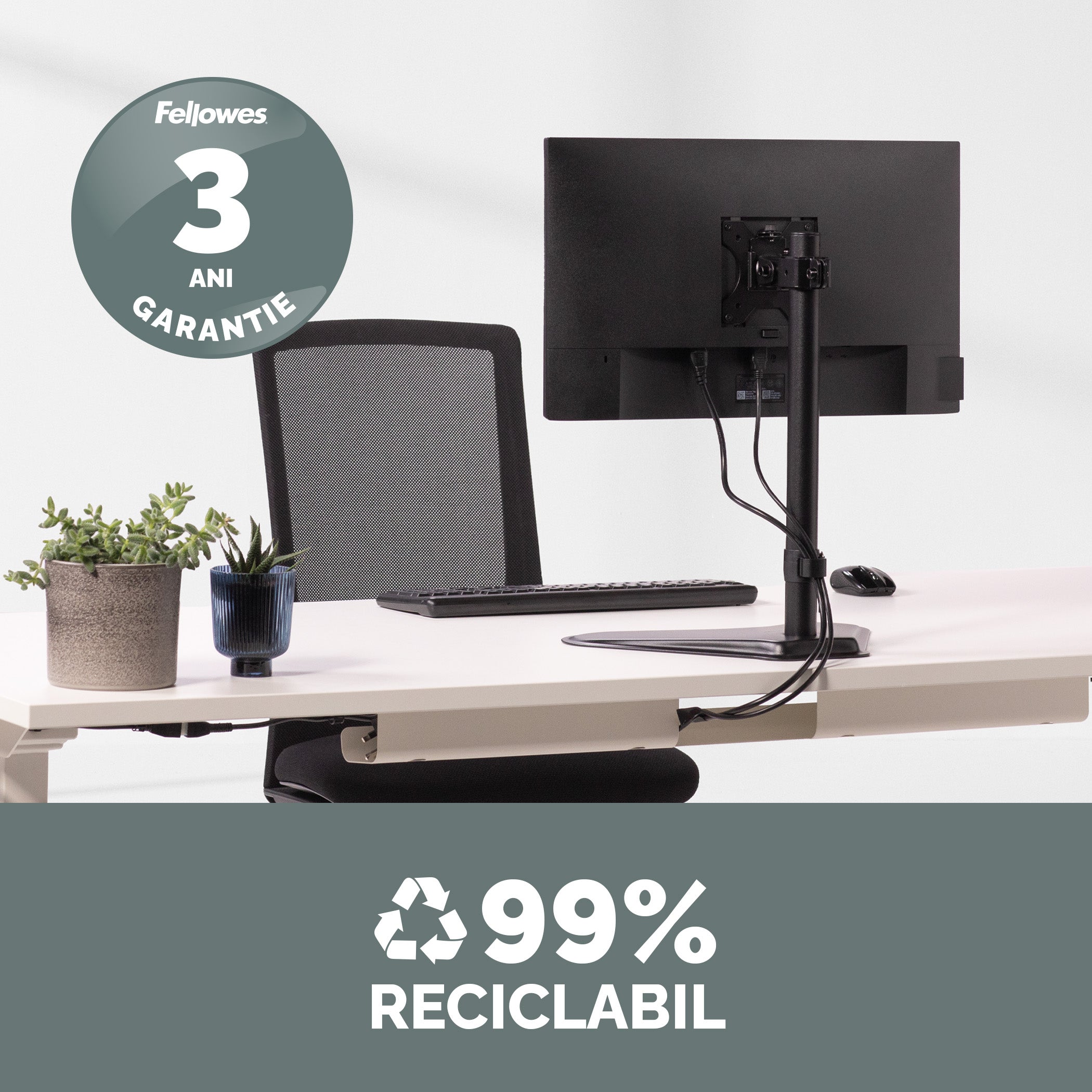 SUPORT MONITOR BAZA FIXA 1 BRAT PROFESSIONAL FELLOWES