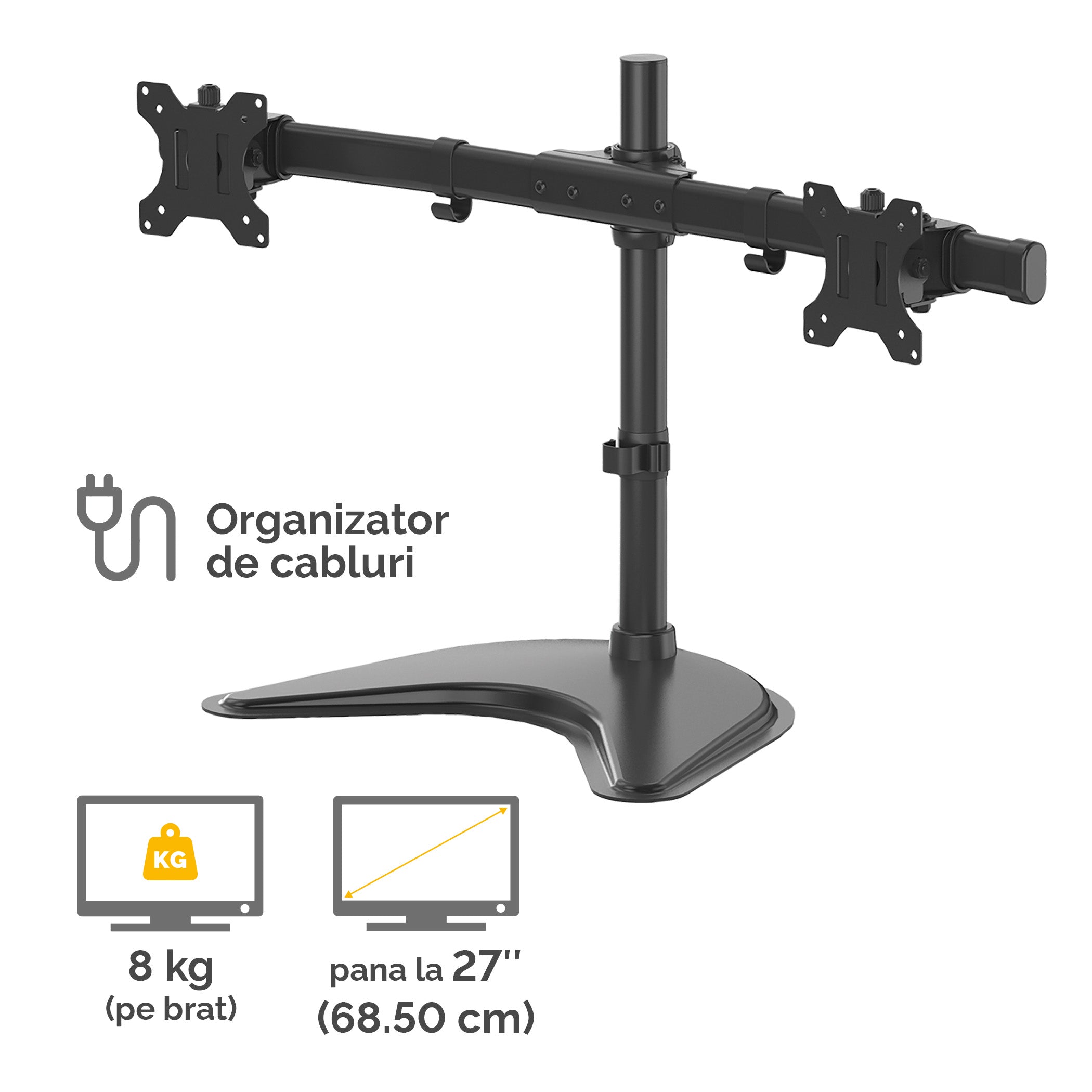 SUPORT MONITOR BAZA FIXA 2 BRATE PROFESSIONAL FELLOWES