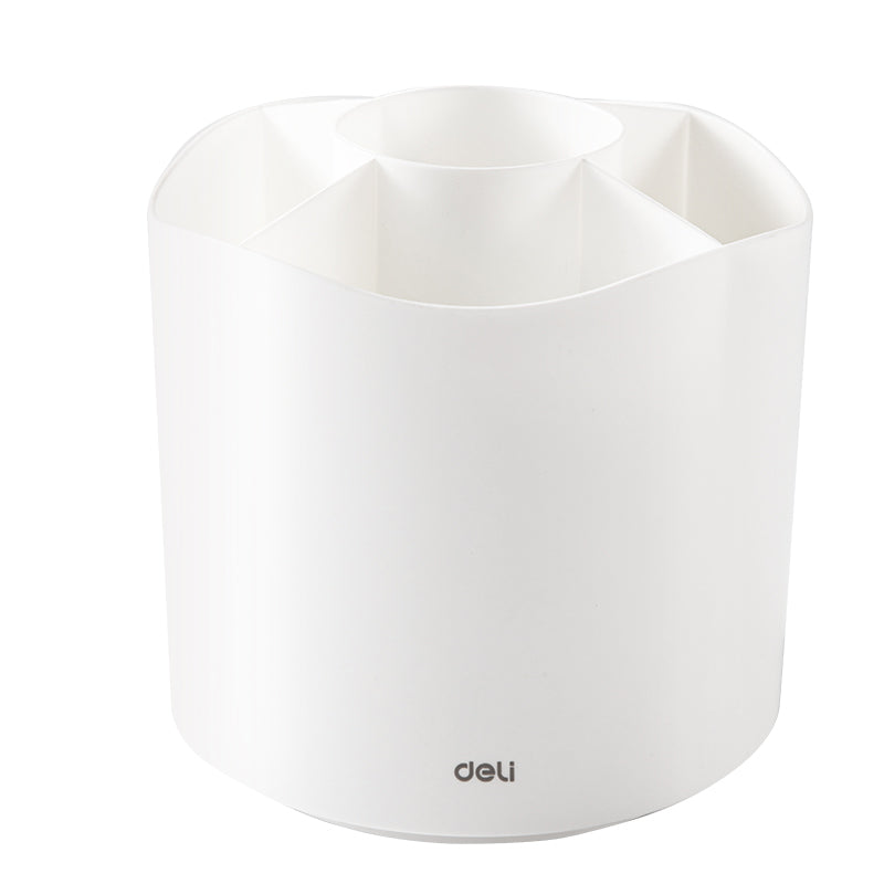 SUPORT ROTATIV INSTRUMENTE DE SCRIS 5 COMPARTIMENTE ALB DELI