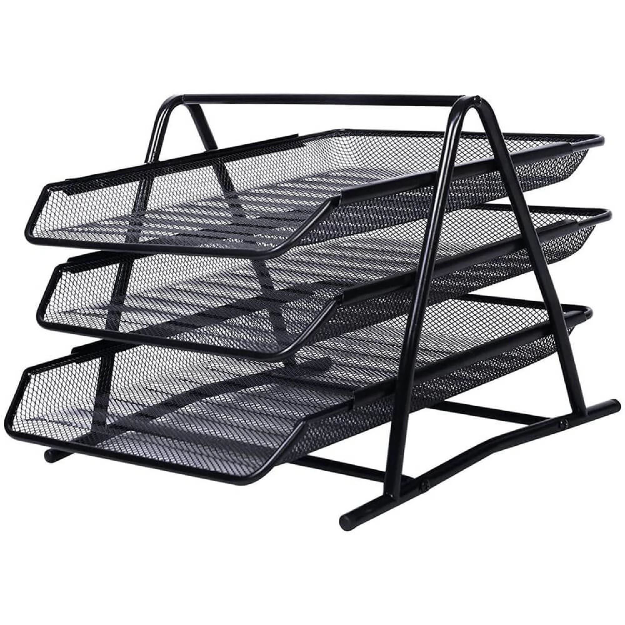 TAVITE SUPRAPOZABILE 3/SET NEGRE MESH FORNAX