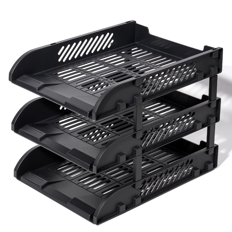 TAVITE SUPRAPOZABILE CU DISTANTIER 3BUC/SET NEGRE DELI
