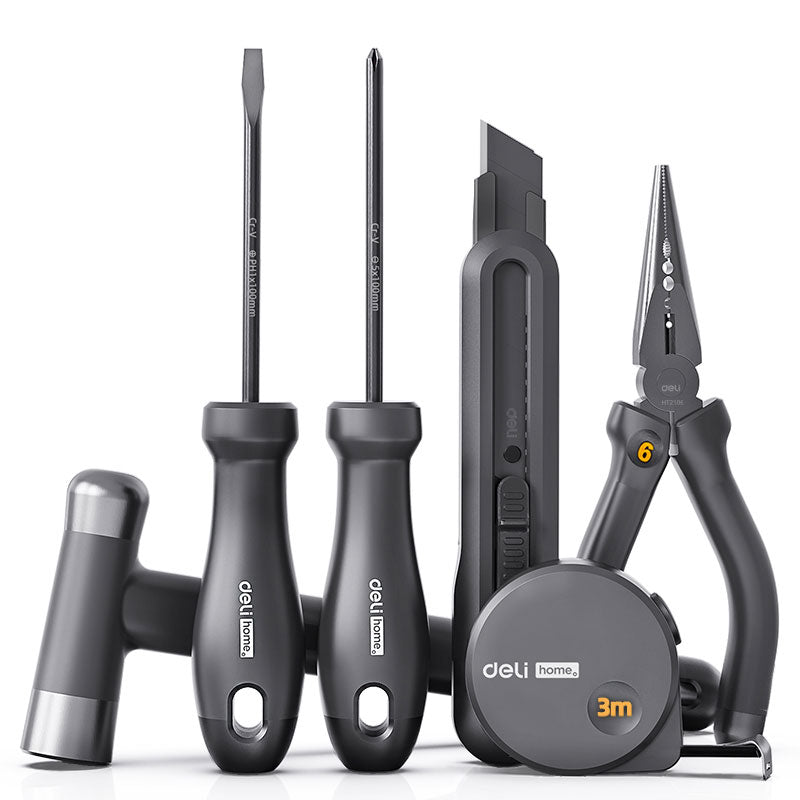 TRUSA SCULE 6 PIESE DE BAZA NEGRU HOME SERIES DELI